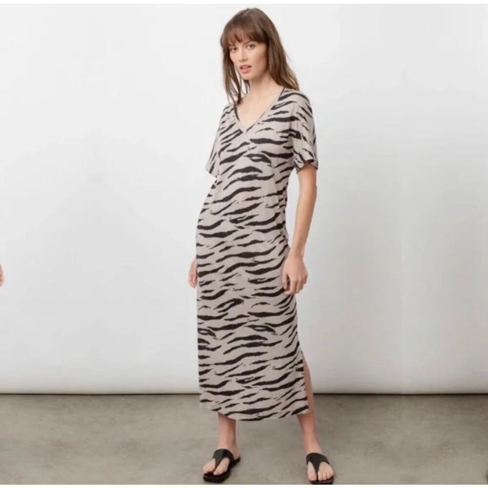 Rails Ren Dress Beige Watercolor Tiger